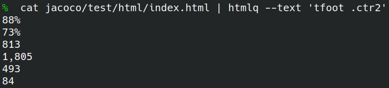 Wyciąganie danych z HTML-a za pomocą htmlq
